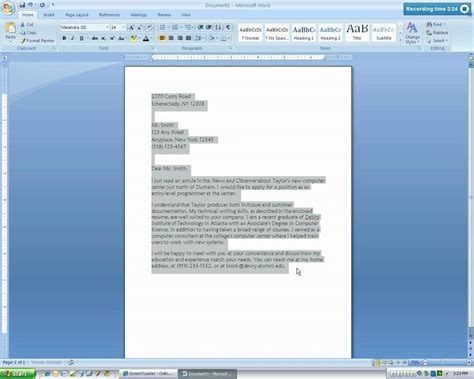 Microsoft Word 2007 Business Letter Tutorial.mp4 - YouTube