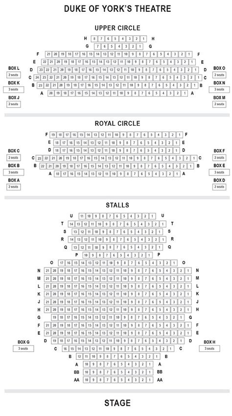 Duke of York's Theatre Seating Plan for Shows Booking Now