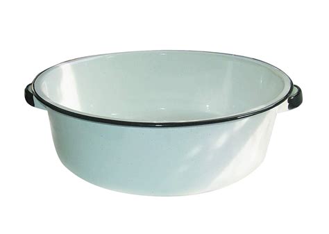 White Enamel Large 14.95Qt Ceramic on Carbonized Steel Dish Pan Quick Delivery: Amazon.in ...