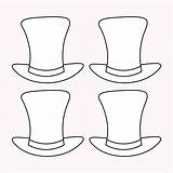 Snowman Top Hat Template Printable  Templates Protal sketch template