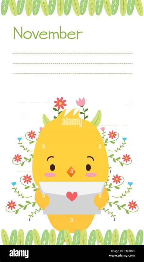 cute animals calendar Stock Vector Image & Art - Alamy