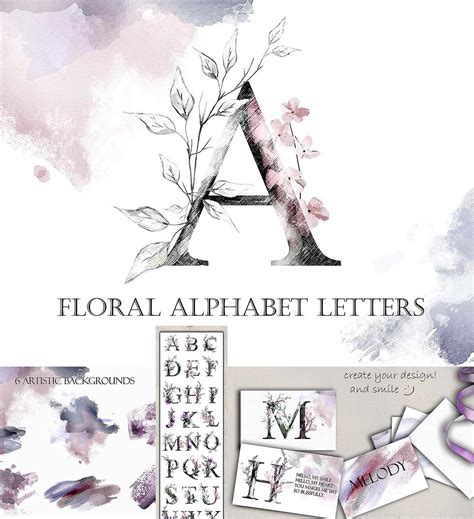 Floral Alphabet Letters | Free download