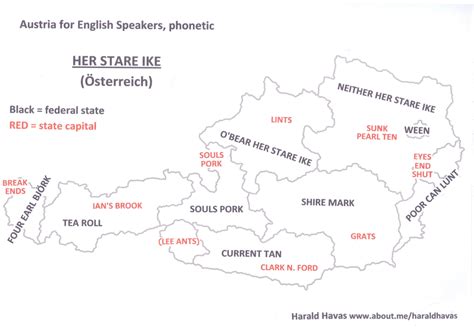 Austrian map of regional phonetic pronunciation for English language speakers [3530x2447] : MapPorn