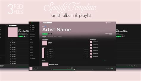 Spotify Template Png – cari