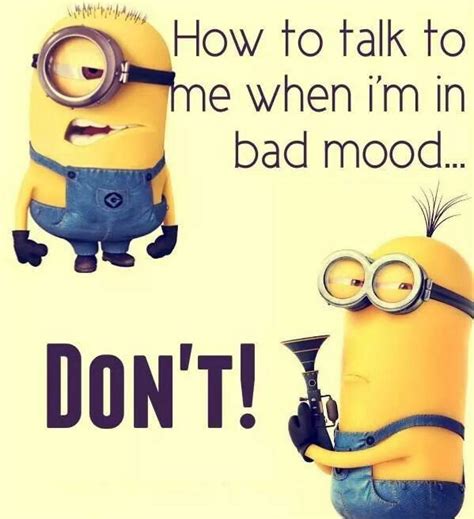 Bad moods need no Convo | Minions funny, Minions love, Minions quotes