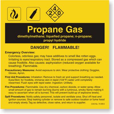 Propane-Gas-Chemical-Label-LB-1584-110.gif (400×400) | Labels, Adhesive labels, Kidney damage