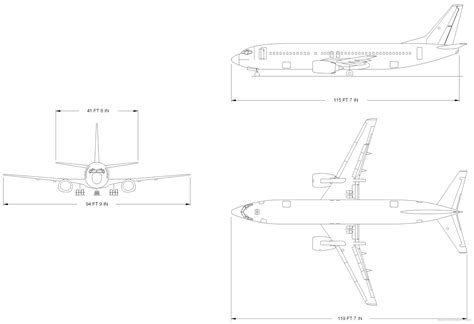 Boeing 737-400 blueprints | Boeing, Blueprints, Boeing 737