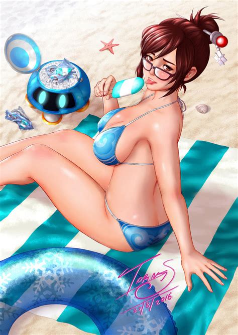 Fanart Mei Overwatch (BIKINI) | Overwatch | Know Your Meme