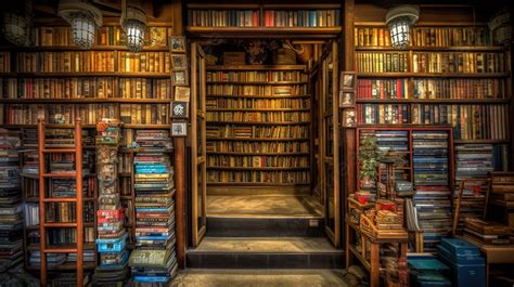 Bookstore With Many Books In The Doors Background, Bookshelf, Hd ...