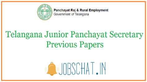 Telangana Junior Panchayat Secretary Previous Papers - Practice