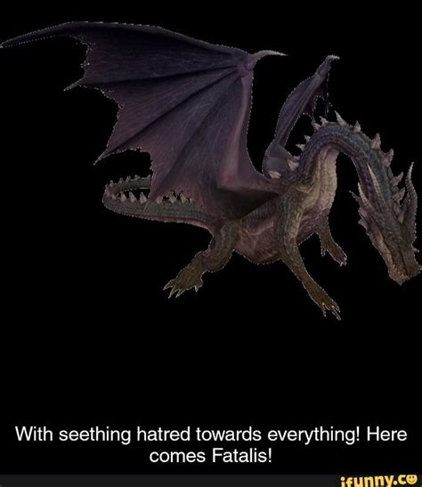 With seething hatred towards everything! Here comes Fatalis! - ) | Monster hunter art, Monster ...