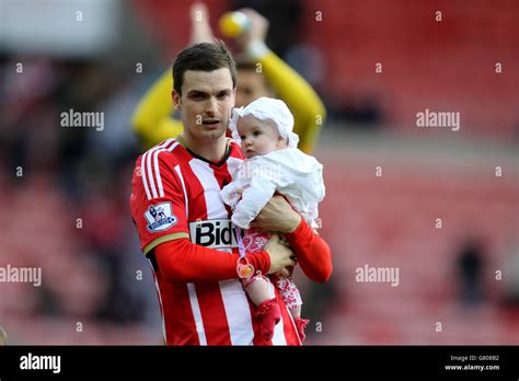 Sunderland's Adam Johnson with daughter enjoys a lap of honour around ...