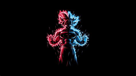 2560x1440 God Red Blue Goku Dragon Ball Z 1440P Resolution ,HD 4k Wallpapers,Images,Backgrounds ...