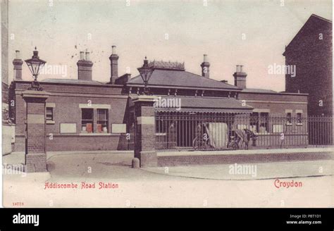 Addiscombe railway station Stock Photo - Alamy