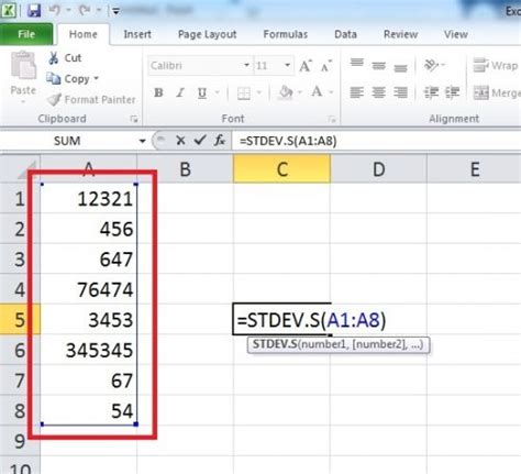 How to Calculate Standard Deviation in Excel [STDEV.S Formula]