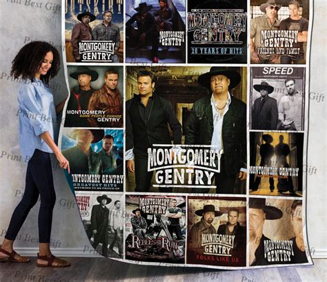 Order Montgomery Gentry Albums Cover Poster Version 3D Quilt Blanket from Brightroomy now!