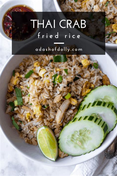 Thai Crab Fried Rice (Gluten Free Options) - a dash of dolly