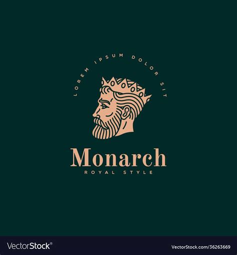 Monarch logo vector image on VectorStock