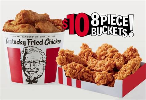 Online-Only Fried Chicken Deals : KFC $10 8-Piece Buckets