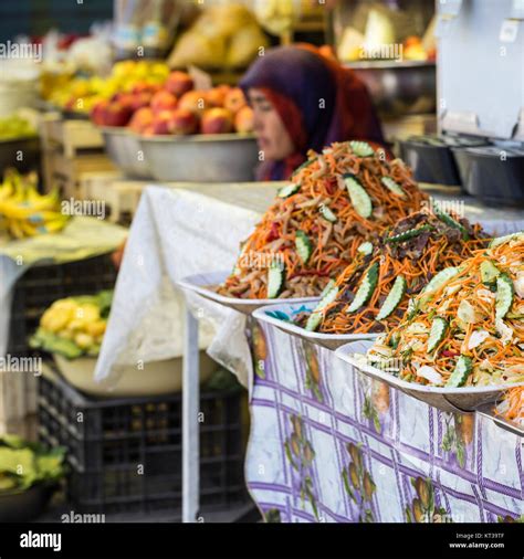 Oriental food - Osh market, Kyrgyzstan Stock Photo - Alamy