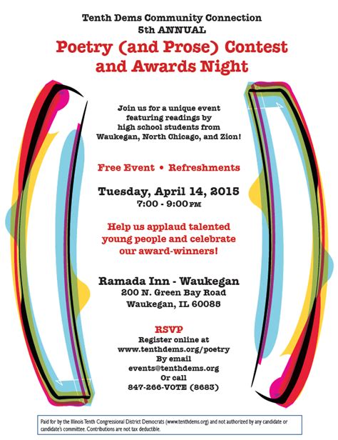 Fifth Annual Poetry and Prose Writing Awards Night Competition