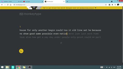 MonkeyType keyboard test - YouTube