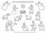 Nativity coloring Page Preschool  Up Forever sketch template