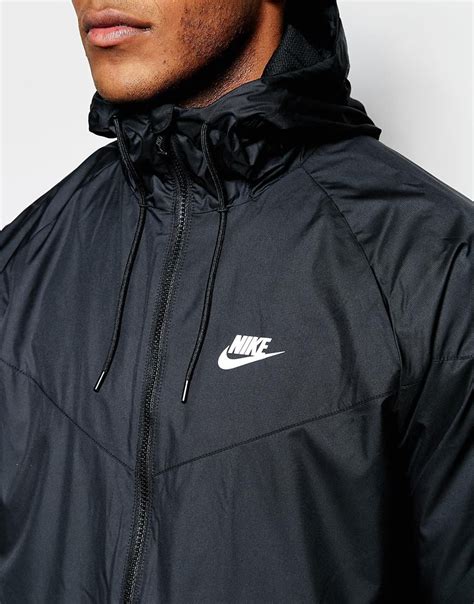 Nike Synthetic Windbreaker Jacket 727324-010 in Black for Men - Lyst