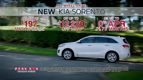 Peak Kia Colorado Springs Sorento Sale April 2018 - YouTube