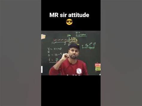 mr sir attitude status__mr sir physics wallah__mr sir physics #physicswallah #shorts - YouTube