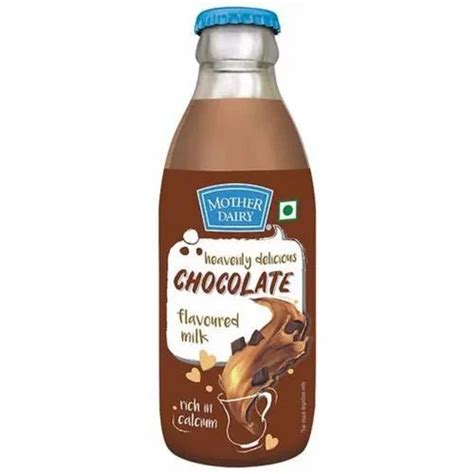 200ml Mother Dairy Chocolate Flavoured Milk, Packaging Type: Glass ...