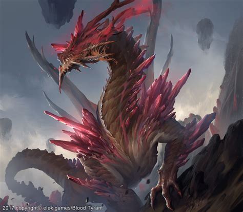 dragon for game blood tyrant , JohnnyD | Fantasy monster, Mythical creatures art, Dragon art