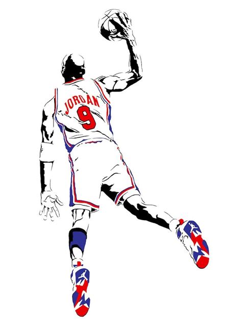 Dream Team Michael Jordan Art Print Original Illustration of | Etsy ...