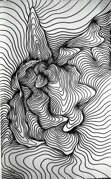 Abstract Line Drawing Art