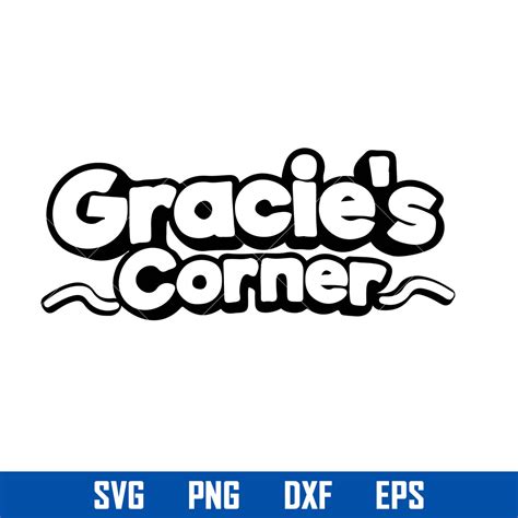 Gracie's Corner Logo Outline Svg, Gracie's Corner Clipart, G | Inspire Uplift