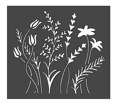 Reusable Wild Flowers Stencil Flower Stencils for Painting - Etsy