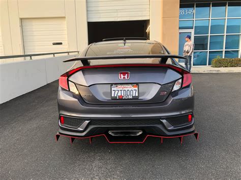 DownForceSolutions — 17’ - 20’ Honda Civic Si rear diffuser