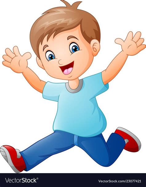 illustration of Happy boy cartoon. Download a Free Preview or High Quality Adobe Illustrator Ai ...