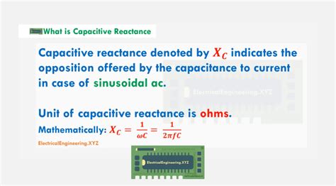 Capacitive Reactance Formula