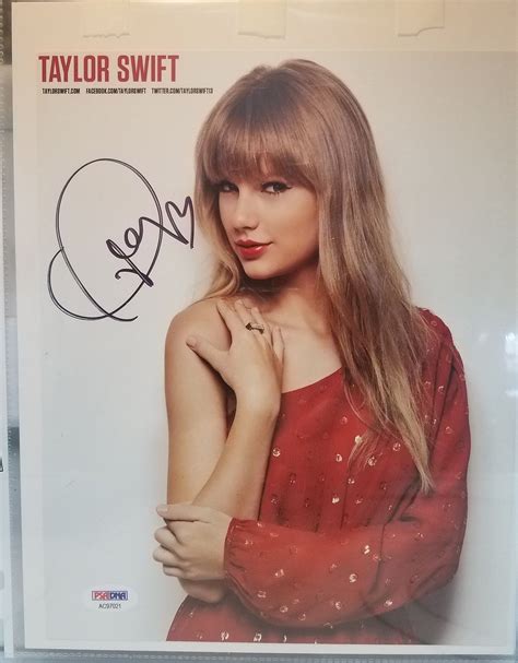 √ Taylor Swift Autographed Poster