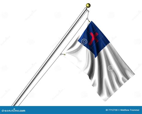 Isolated Christian Flag Stock Photo - Image: 7712730