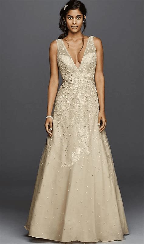 25 Champagne Wedding Dresses for the Bride Who Wants Subtle Color ...