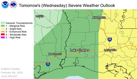 NWS Lake Charles severe weather update 2.4.20 - Orange Leader | Orange Leader