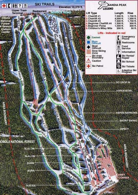 Sandia Crest Trail Map