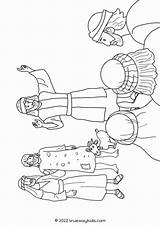 Peter And John Heal A Lame Beggar  Free coloring page Bible sketch template