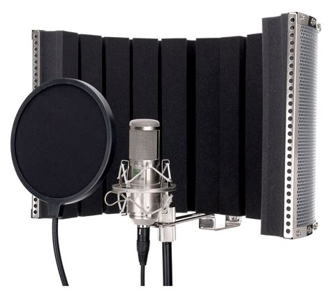 Pronomic CM-100S Large Diaphragm Studio Microphone Complete Set, anti-pop screen, mic screen ...