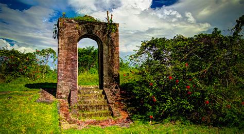 Ruins Of Kaikoverall Fort On The Kykoveral Island In Essequibo Deltacuyunimazaruni In Guyana ...