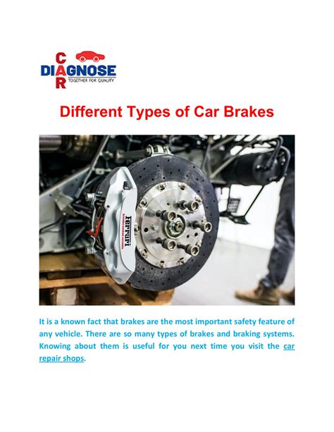 Different Types of Car Brakes - cardiagnose.in - Page 1 - 4 | Flip PDF Online | PubHTML5