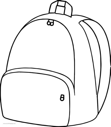 Is School Bag Coloring Page