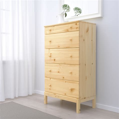 TARVA 5-drawer chest - pine - IKEA